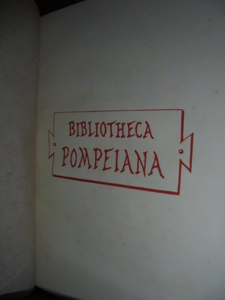 Bibliografia di POMPEI Ercolano e Stabia