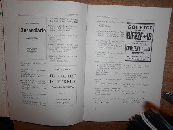 BIBLIOGRAFIA e ICONOGRAFIA del FUTURISMO