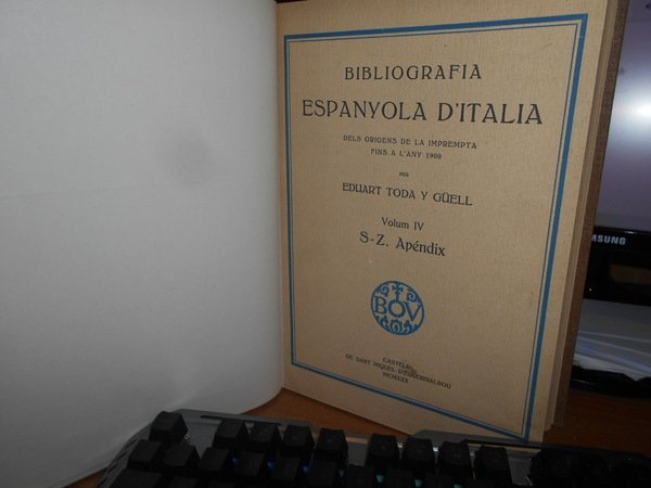 Bibliografia ESPANYOLA D' ITALIA dels origines de la imprenta fins …