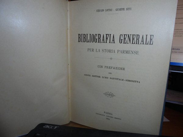 Bibliografia Generale per la Storia Parmense