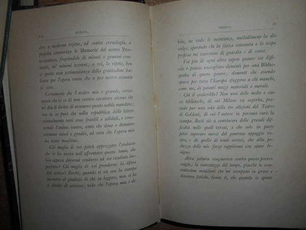 BIBLIOGRAFIA GOLDONIANA. SAGGIO RIFLETTENTE LE COSE EDITE O IN CORSO …