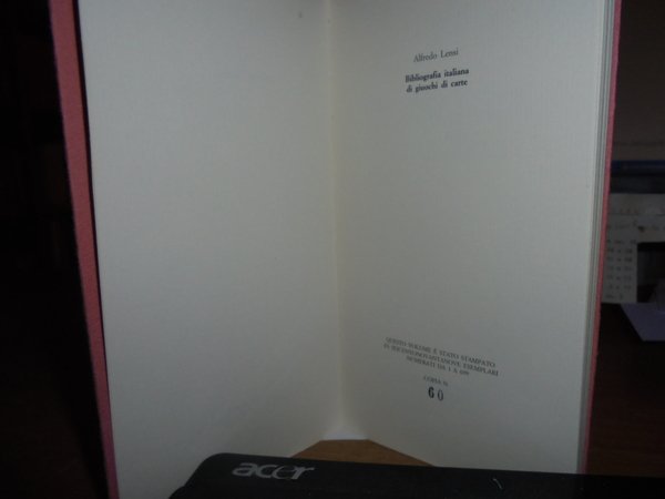 BIBLIOGRAFIA Italiana di Giuochi di carte
