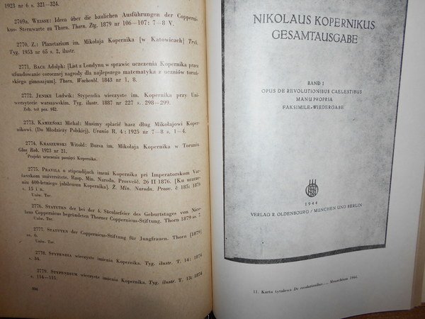 Bibliografia Kopernikowska 1509 -1955 - 1956 - 1971