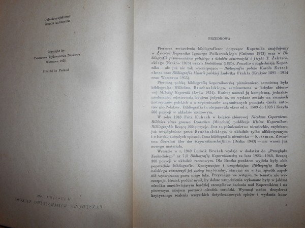 Bibliografia Kopernikowska 1509 -1955 - 1956 - 1971