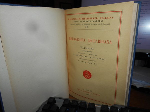BIBLIOGRAFIA LEOPARDIANA