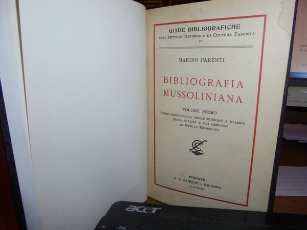 BIBLIOGRAFIA MUSSOLINIANA