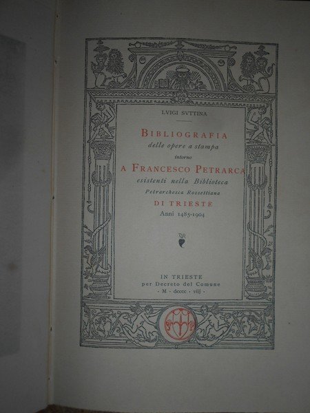 BIBLIOGRAFIA PETRARCHESCA…