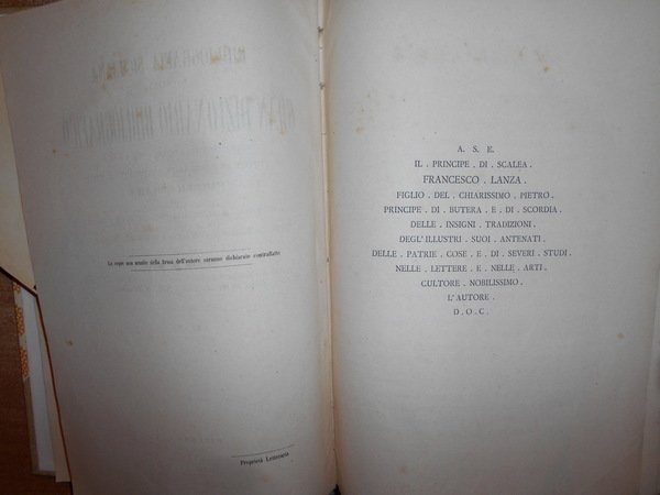 BIBLIOGRAFIA Siciliana ovvero Gran Dizionario Bibliografico. Delle Opere edite e …