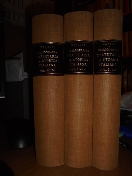 BIBLIOGRAFIA Statutaria e Storica Italiana