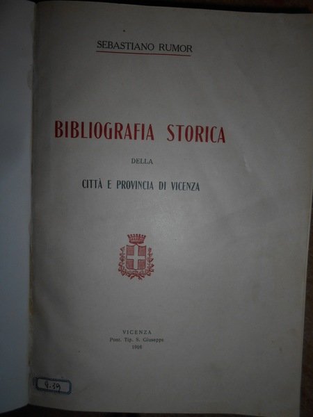Bibliografia Storica della Città e Provincia di Vicenza