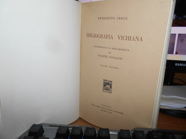 BIBLIOGRAFIA VICHIANA accresciuta e rielaborata da Fausto Nicolini