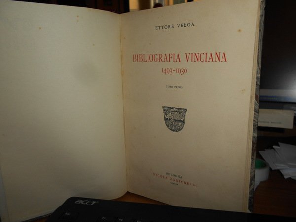 BIBLIOGRAFIA VINCIANA 1493 -1930