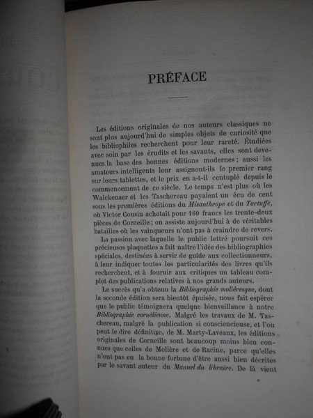 BIBLIOGRAPHIE Cornélienne Emile Picot 1876. Additions à la Bibliographie Cornélienne