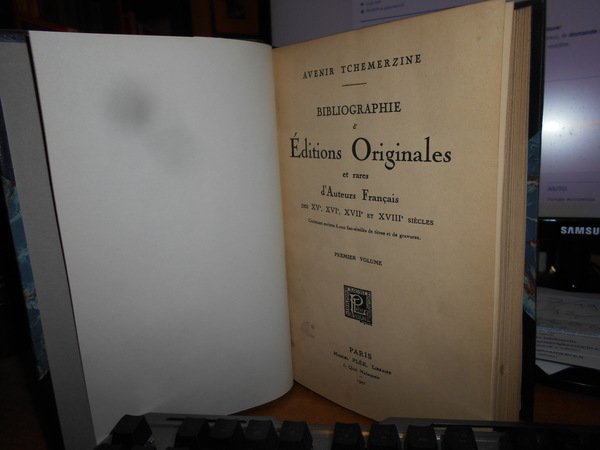 Bibliographie d' Editions Originales et rares d' auteurs français des …