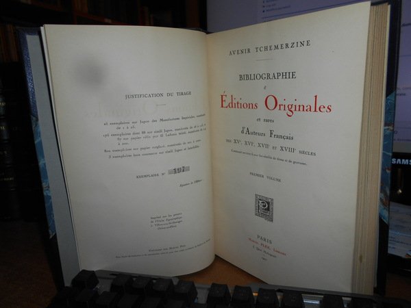 Bibliographie d' Editions Originales et rares d' auteurs français des …