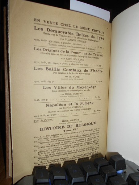 Bibliographie de l' Histoire de Belgique.