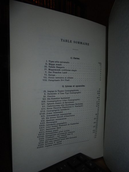 BIBLIOGRAPHIE de L' OEUVRE de PIERRE APIAN