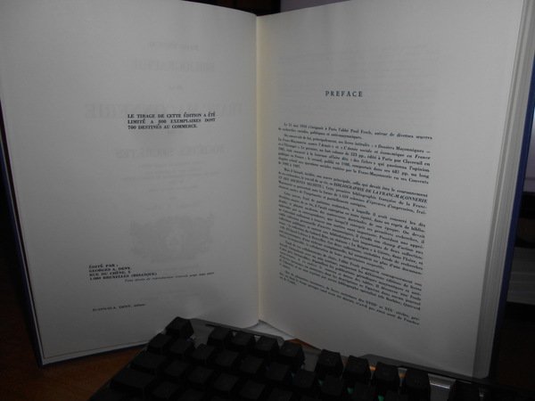 BIBLIOGRAPHIE de la Franc-Maçonnerie et des Sociétés Scecrètes