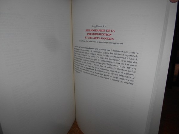 Bibliographie de la Prestidigiation Française et des Arts annexes. Enrichie …