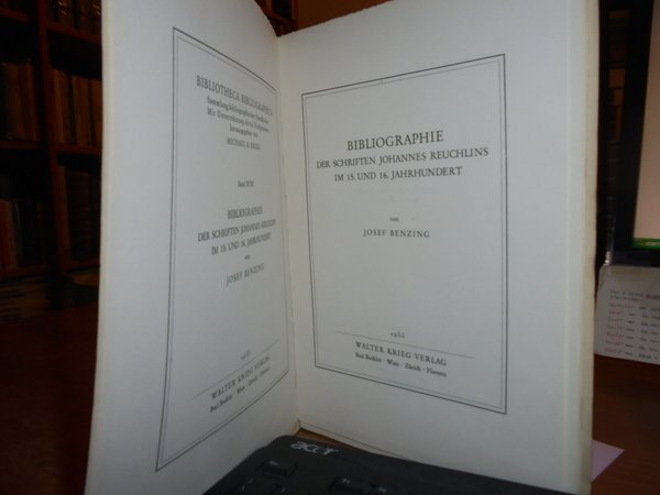 Bibliographie, der Schriften Johannes Reuchlins im 15. und 16. Jahrhundert