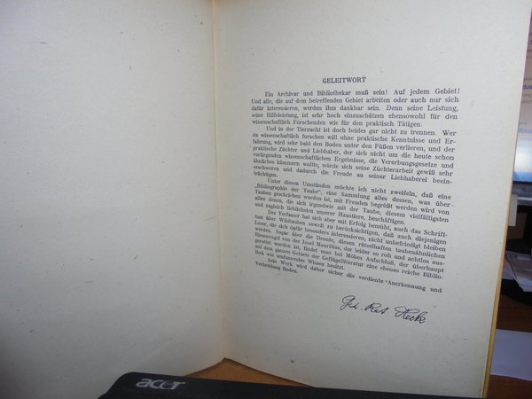 Bibliographie der Tauben