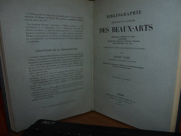 BIBLIOGRAPHIE DES BEAUX-ARTS