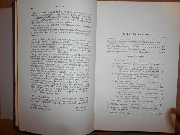 Bibliographie des écrits imprimés de HUGO GROTIUS