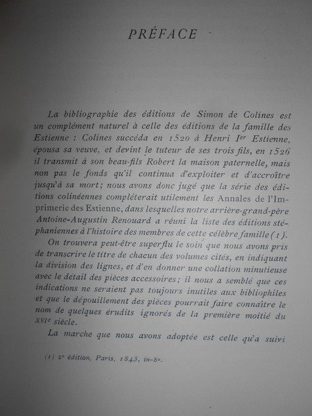 Bibliographie des éditions de SIMON DE COLINES 1520-1546