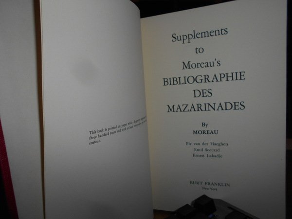 Bibliographie des MAZARINADES