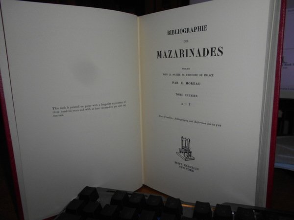 Bibliographie des MAZARINADES