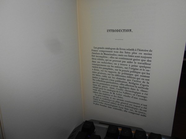 Bibliographie des MAZARINADES
