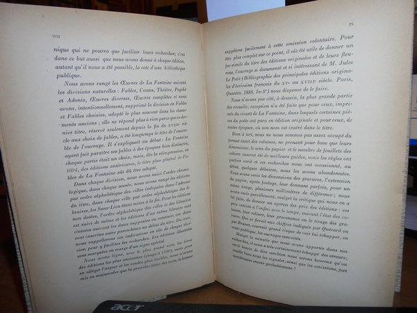 BIBLIOGRAPHIE DES OEUVRES DE LA FONTAINE