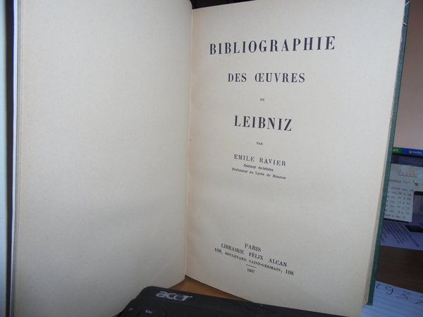 BIBLIOGRAPHIE des OEUVRES de LEIBNIZ