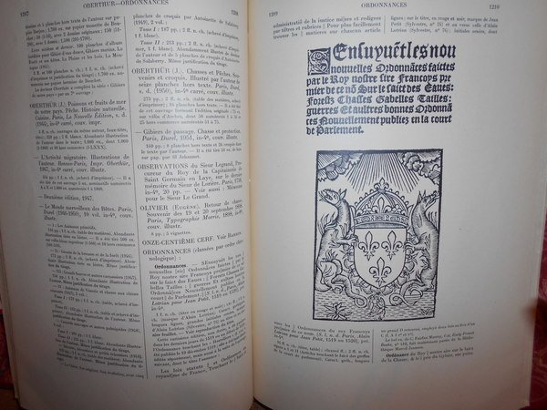 BIBLIOGRAPHIE DES OUVRAGES Français sur La Chasse. Supplément a la …