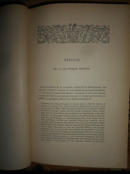 Bibliographie des Ouvrages relatifs a l'Amour, aux Femmes, au Mariage …