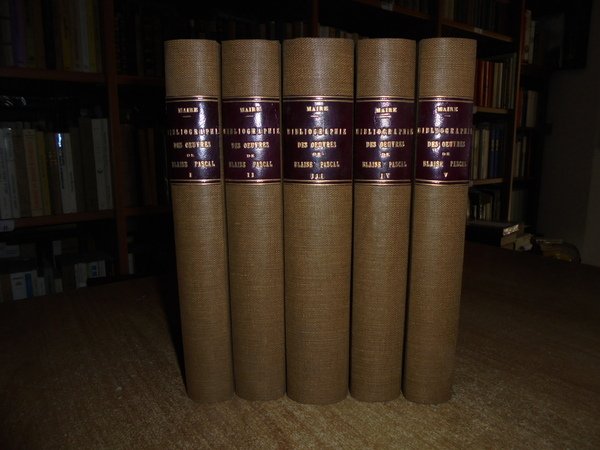 BIBLIOGRAPHIE GÉNÉRALE DES OEUVRES DE BLAISE PASCAL (5 TOMES - …