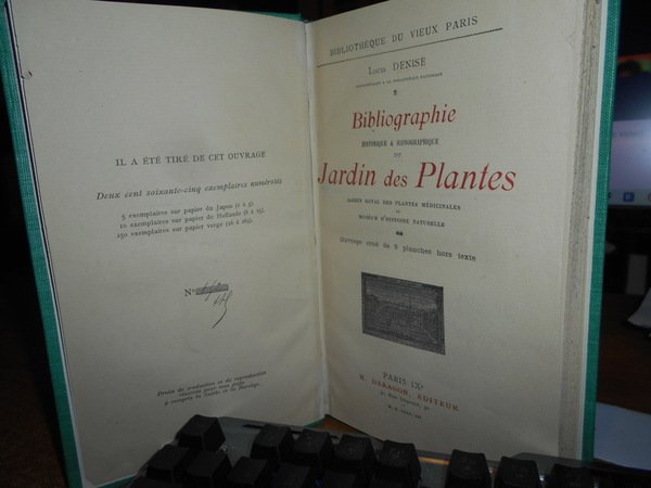 Bibliographie Historique & Iconographique di JARDIN DES PLANTES Jardin Royal …