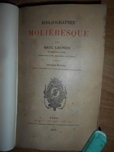 Bibliographie Moliéresque