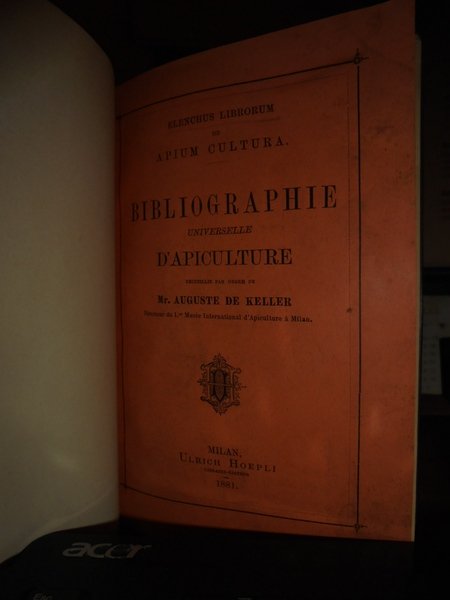 BIBLIOGRAPHIE Universelle D' APICULTURE