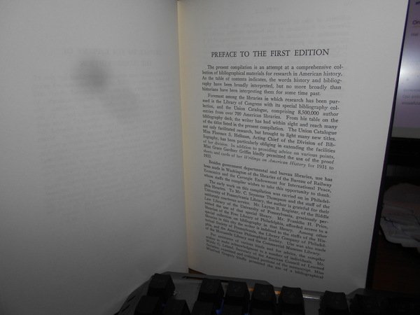 Bibliographies in American History. Guide to materials for research