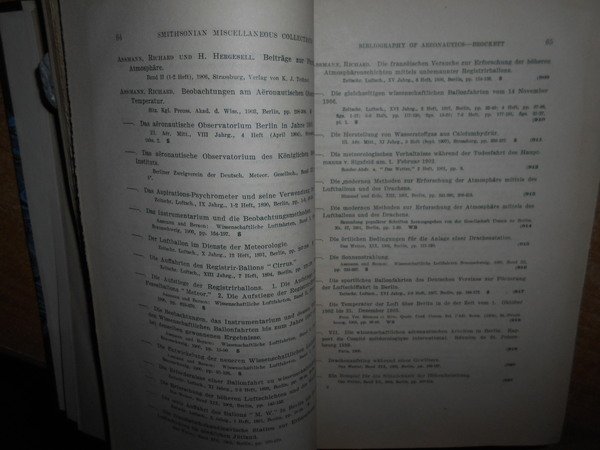 BIBLIOGRAPHY of AERONAUTICS