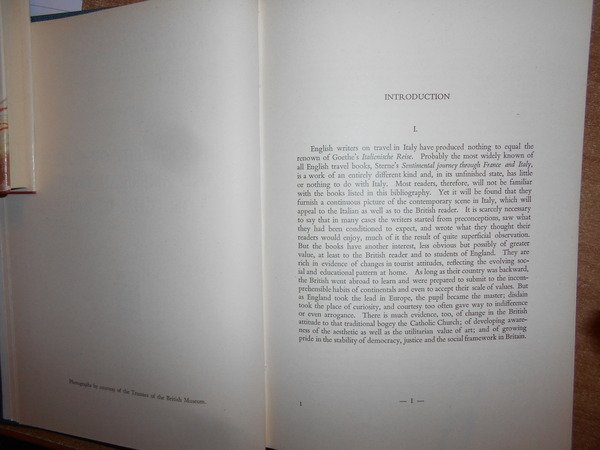 BIBLIOGRAPHY OF BRITISH and AMERICAN TRAVEL in ITALY to 1860