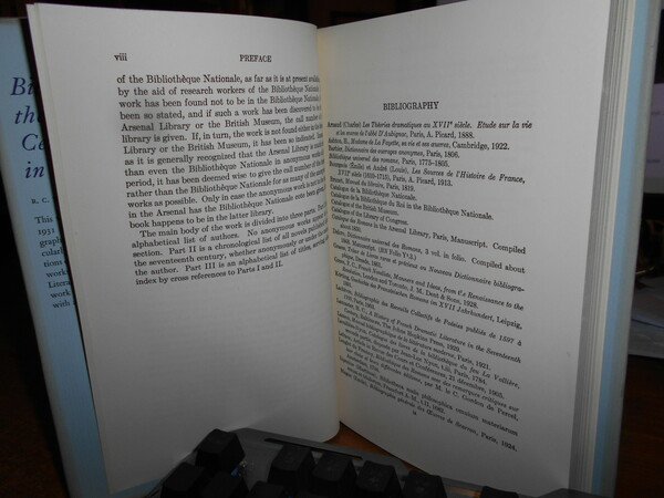 BIBLIOGRAPHY of the Seventeenth Century Novel in France