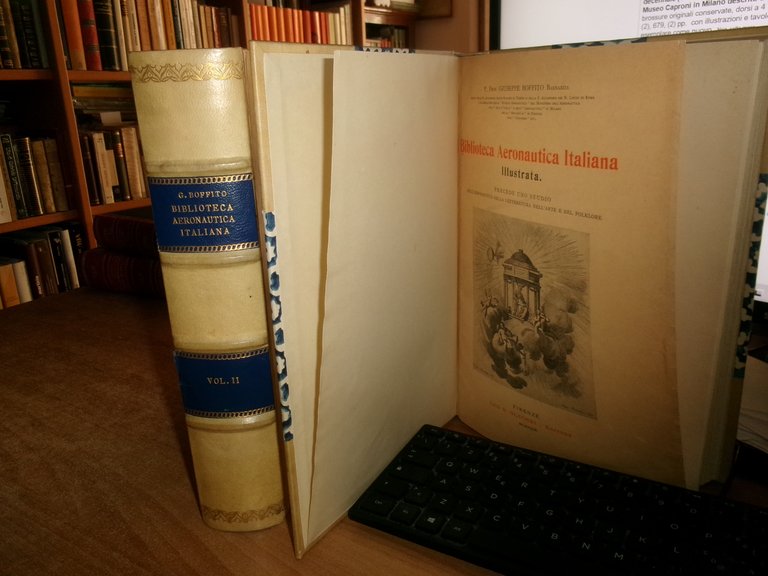 Biblioteca Aeronautica Italiana illustrata. Giuseppe Boffito Barnabita 1929/37