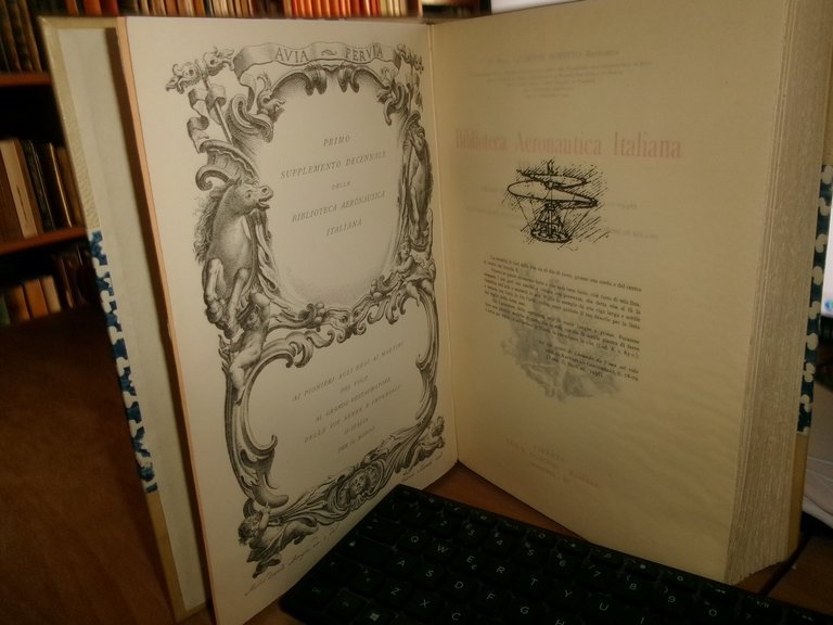 Biblioteca Aeronautica Italiana illustrata. Giuseppe Boffito Barnabita 1929/37
