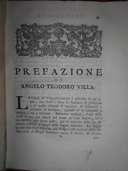 BIBLIOTECA degli Volgarizzatori, o sia notizia dall' Opere volgarizzate d' …