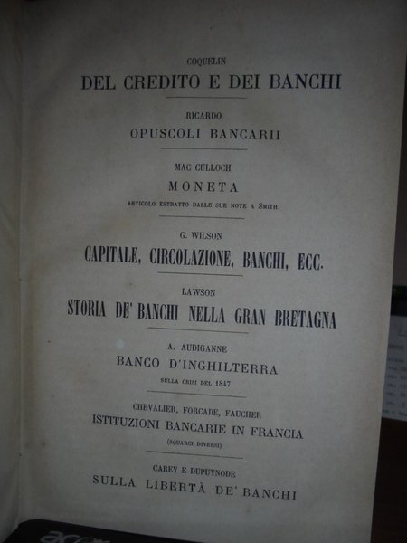 Biblioteca dell' ECONOMISTA.Della moneta e dei suoi surrogati.