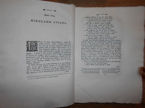 Biblioteca, e STORIA di quegli Scrittori così della Città come …