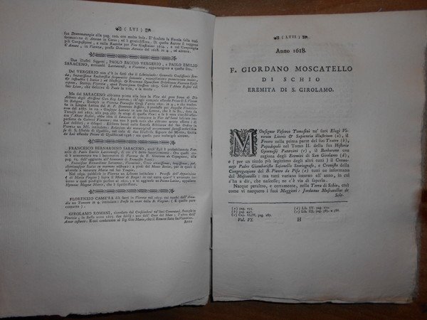 Biblioteca, e STORIA di quegli Scrittori così della Città come …