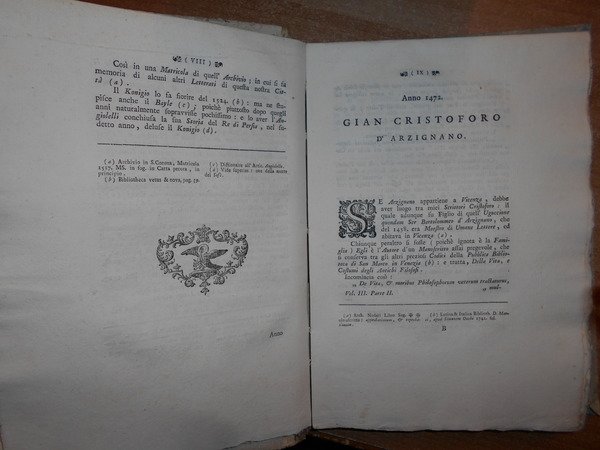 Biblioteca, e STORIA di quegli Scrittori così della Città come …